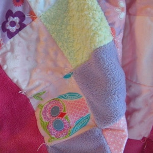 Handmade Pink Baby Quilt