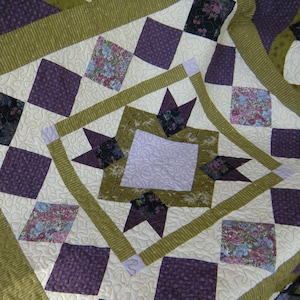Purple Purple Purple Green Quilt