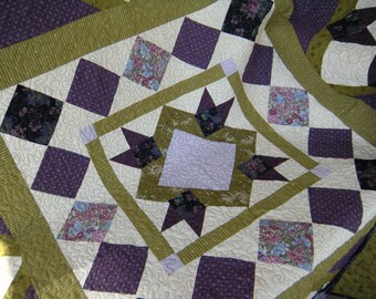 Purple Purple Purple Green Quilt