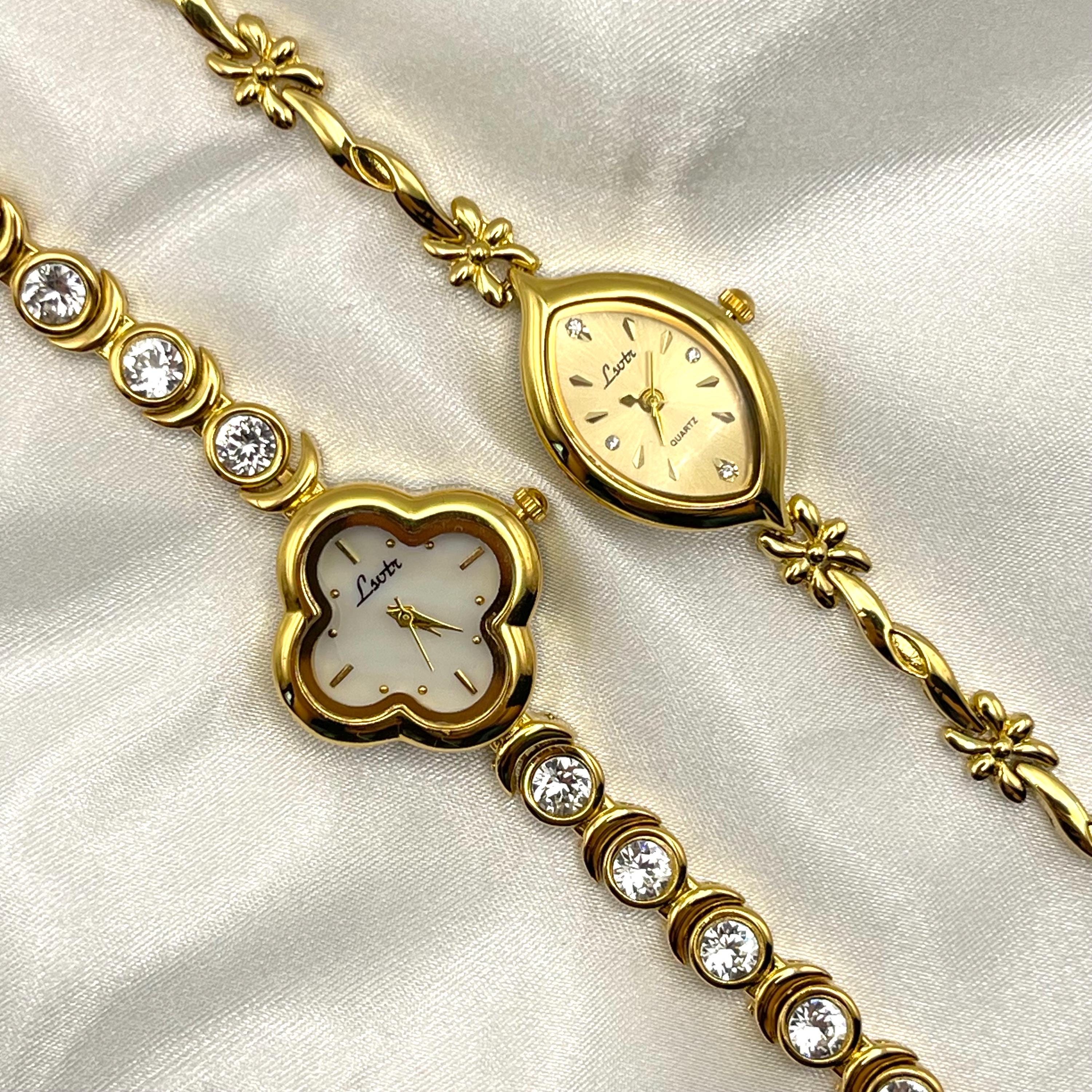 Womens Gold Watch Clover - Etsy