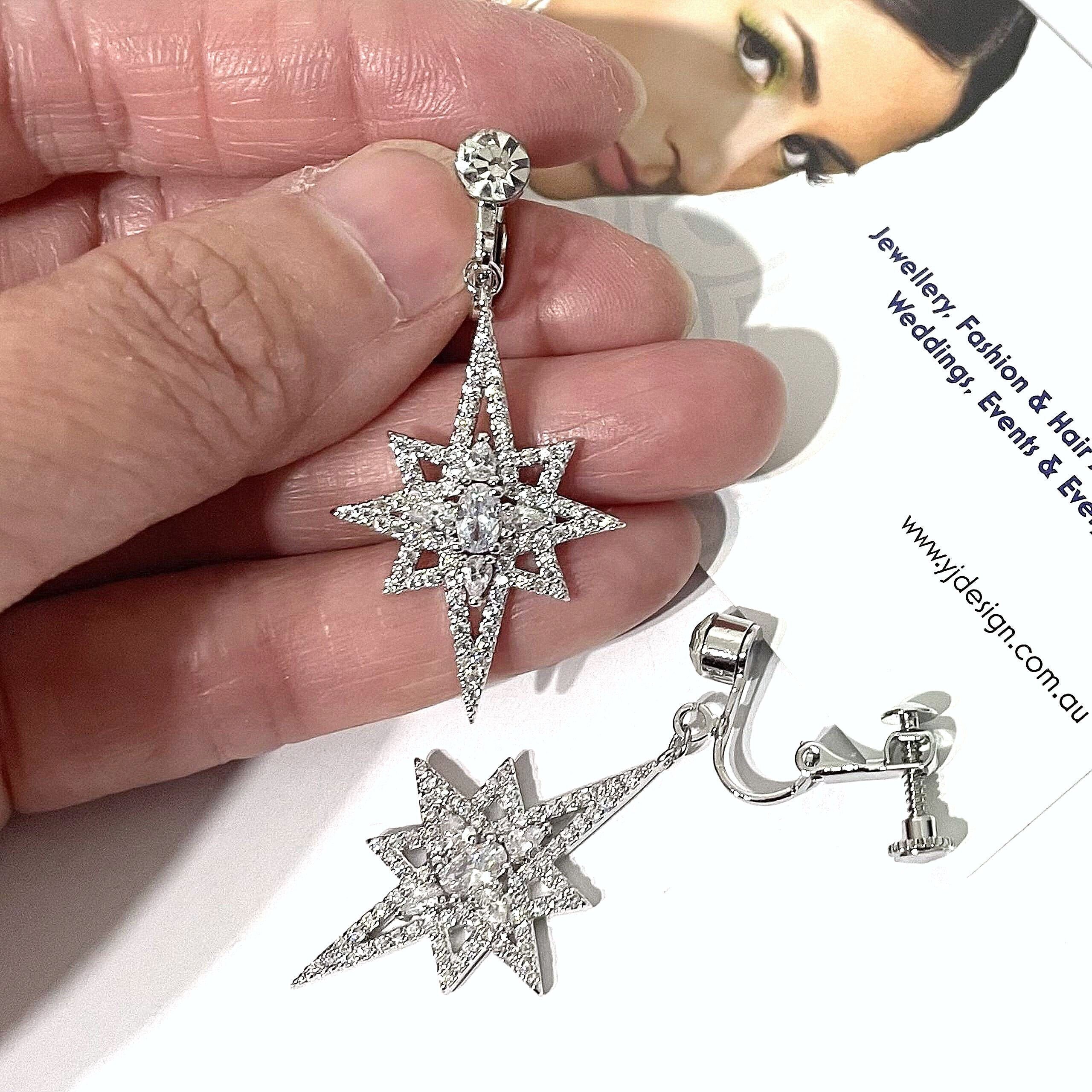 Starburst Earrings - Clip main image 1