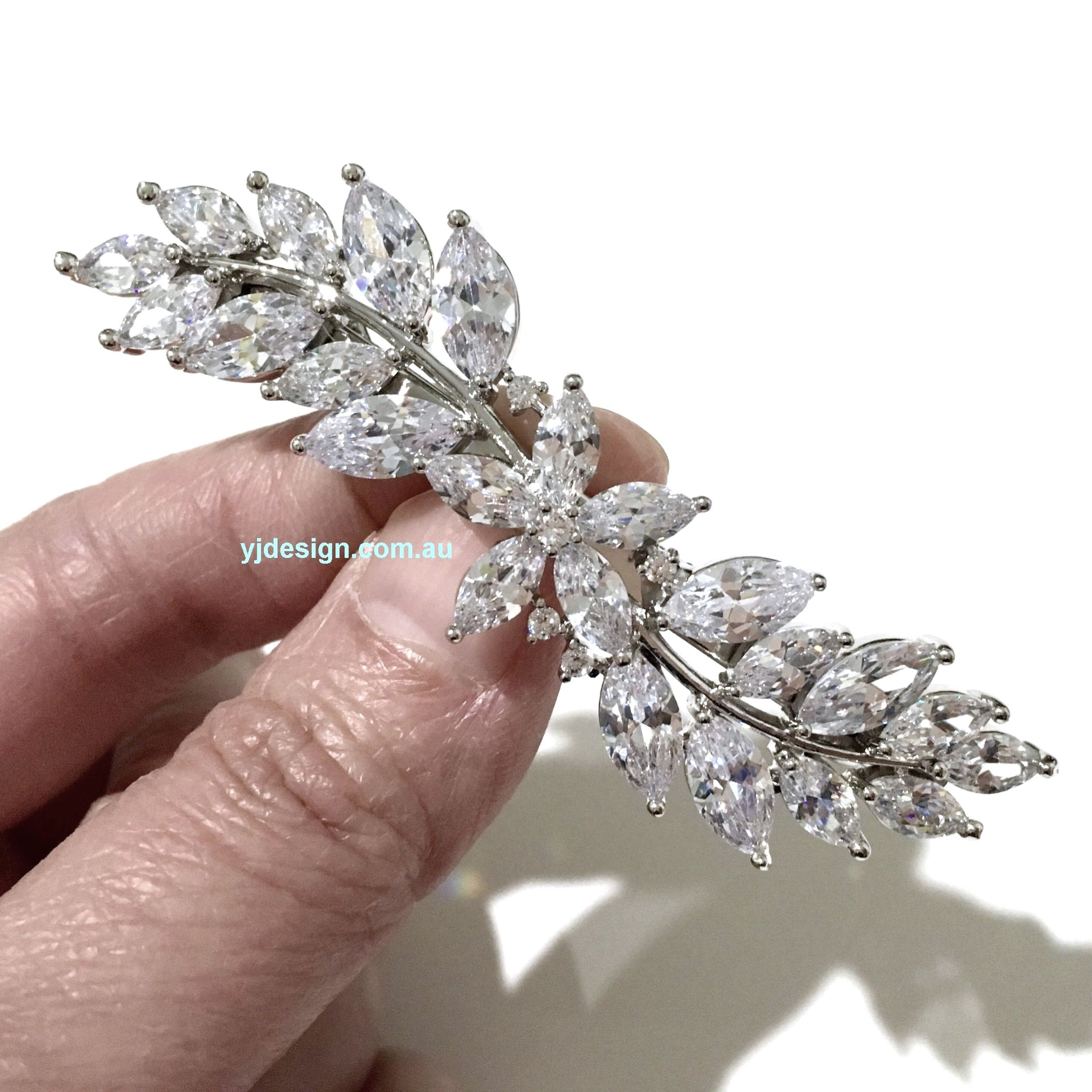 Bridal barrette cheap hair clip