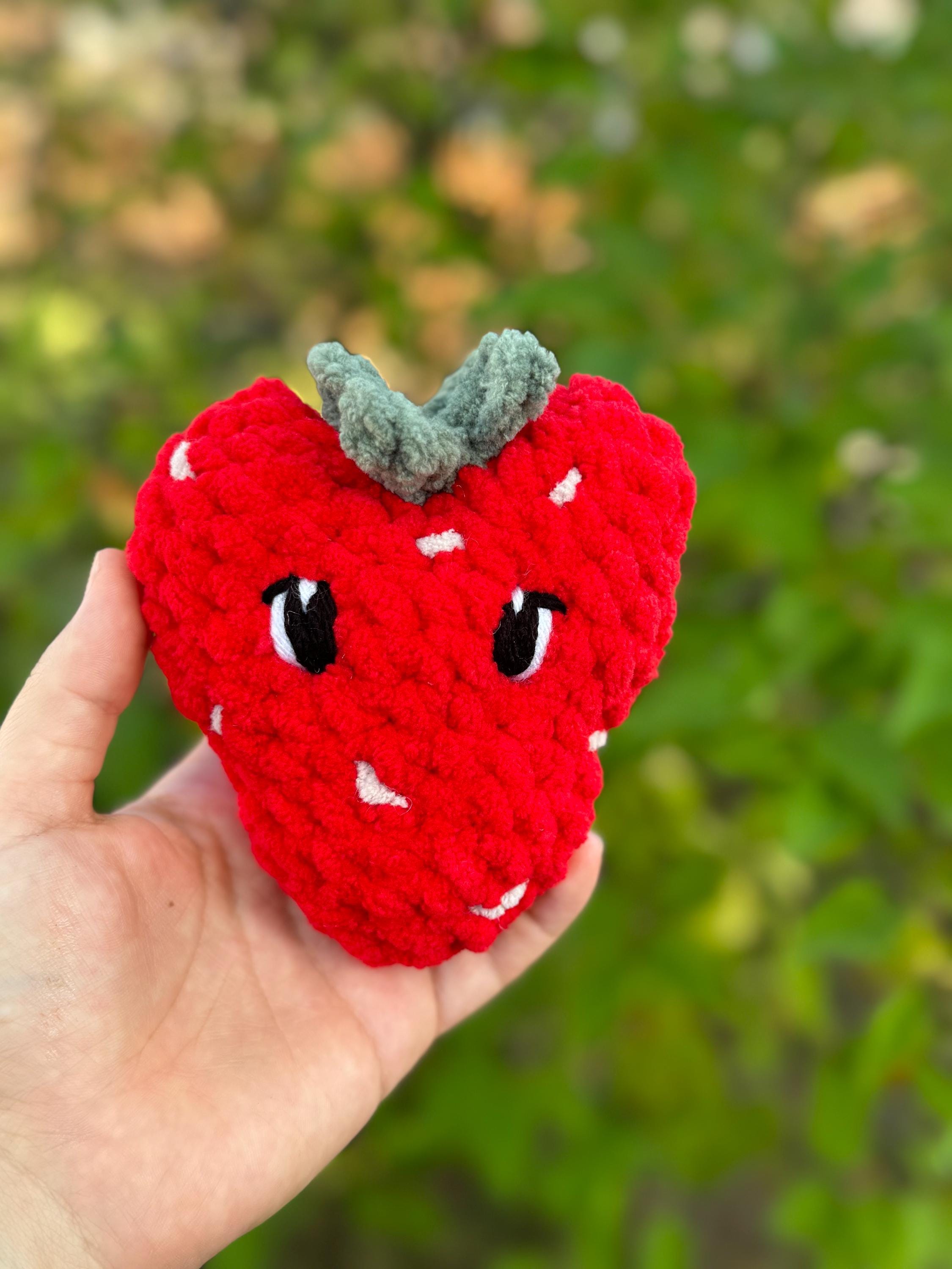 Crochet Strawberry Rattle L Baby Shower Gift L Toddler L Toys for Kids ...