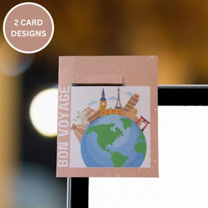 Modello di biglietto da viaggio, biglietto da viaggio stampabile, biglietto da viaggio digitale, biglietto di auguri di viaggio, biglietto di bon voyage, biglietto di auguri Wanderlust