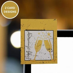 Tarjetas de aniversario imprimibles, plantillas de tarjetas de aniversario para hacer tú mismo, tarjetas de aniversario digitales, tarjetas de aniversario editables, tarjetas de aniversario para parejas