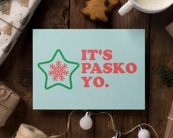 Filipino Christmas Card | Modern Tagalog Christmas Greeting | Instant Download Print At Home | Maligayang Pasko Card | Filipino Xmas Cards