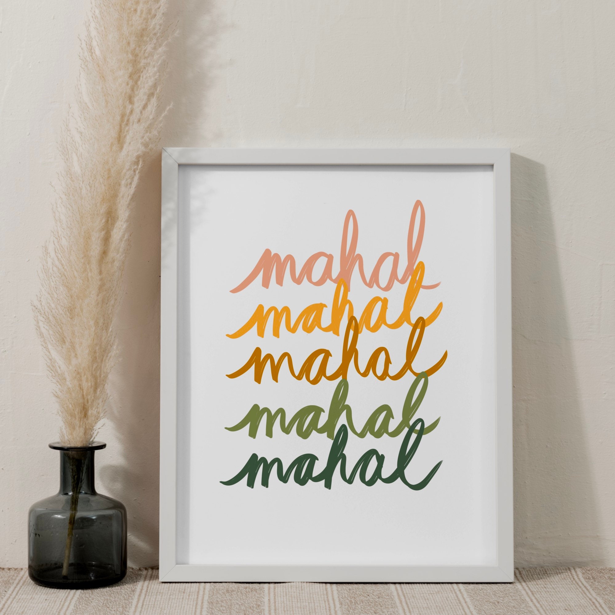 Mahal Lettering Tagalog Design Printable Filipino MAHAL (love) Wall Print | Tagalog Filipino Modern ...