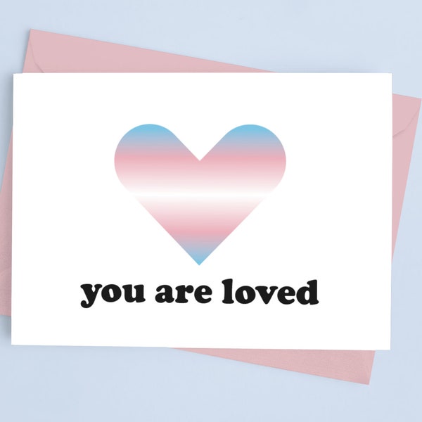 Transgender Support Card | Transgender Valentine’s Day Download | Transgender Pride Love Card | Trans Community Gift | Trans Lives Matter