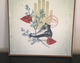 002 Ice Lake Arrow Dynamics : 24x24 HMK Archive Canvas Gallery Wrap Print