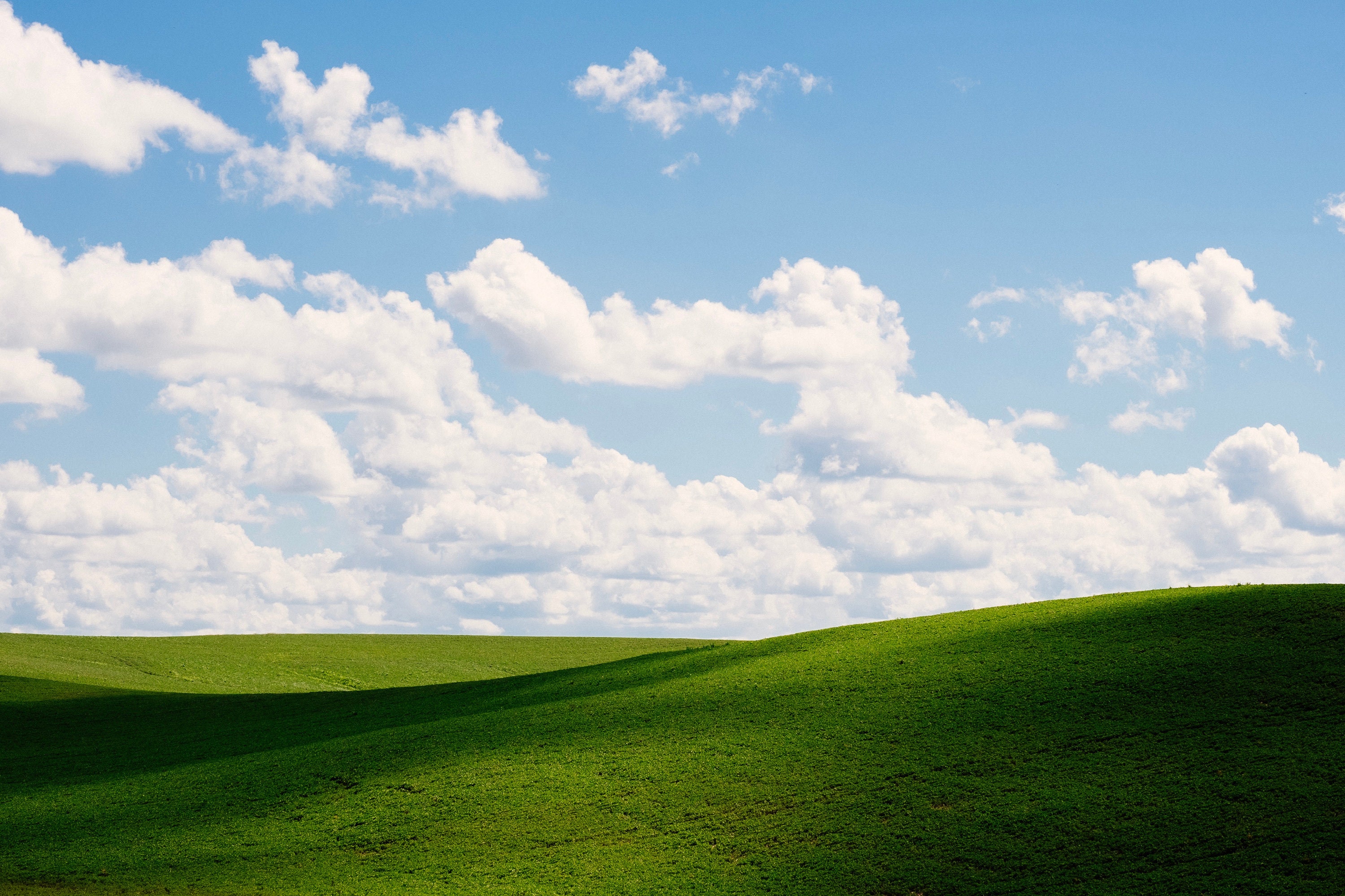 Peaceful Art for Home - Minimalist Wall Art - Clouds and Gentle Hills