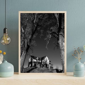 Iowa Rural Landscape Wall Art | Abandoned Photography | rustic decor | Farmhouse decor | Living room wall art
