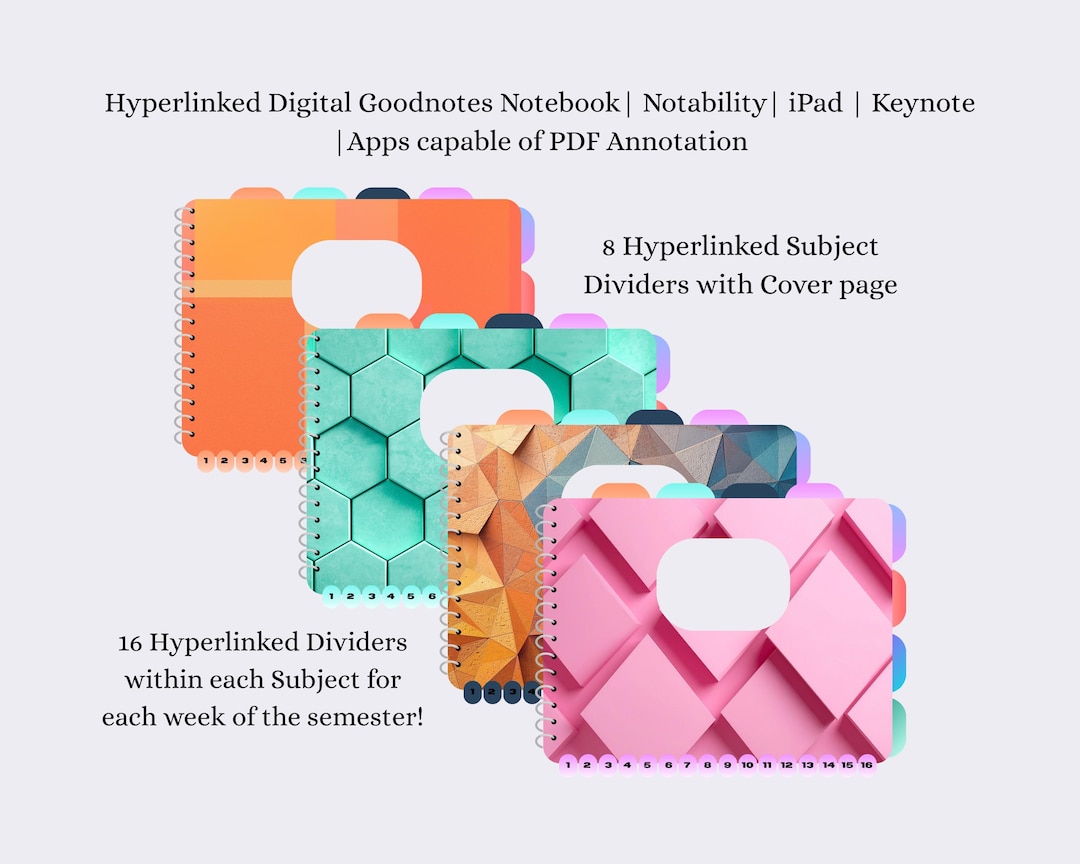 Gordon Gould Notebook.pdf Digital 8-subject Notebook | Geometric Design, Goodnotes, Notability ...
