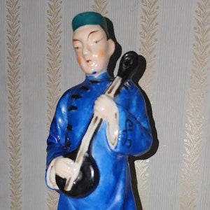 Vintage Japanese Hand-painted Porcelain Figurine