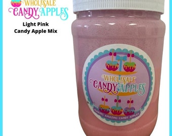 JUST MIX-Light Pink Plain Candy Apple