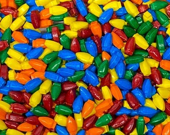 Holiday Christmas Light Bulbs Shaped Thick Sprinkles