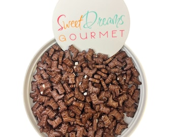 Cowboy Boot Shaped Thick Sprinkles - Brown