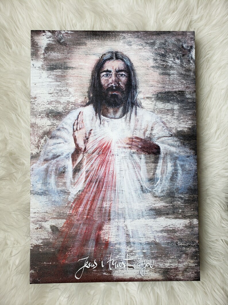 Divine Mercy, canvas gallery wrap image 1