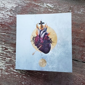El Sagrado Corazón de Jesús - juego de cartas de notas