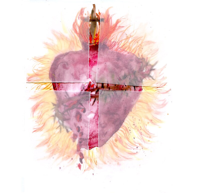 The Sacred Heart of Jesus fine art print image 1