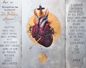 The Sacred Heart of Jesus: The Golden Arrow -  fine art print