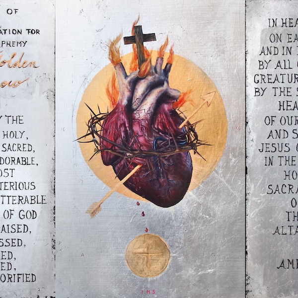 The Sacred Heart of Jesus: The Golden Arrow -  fine art print