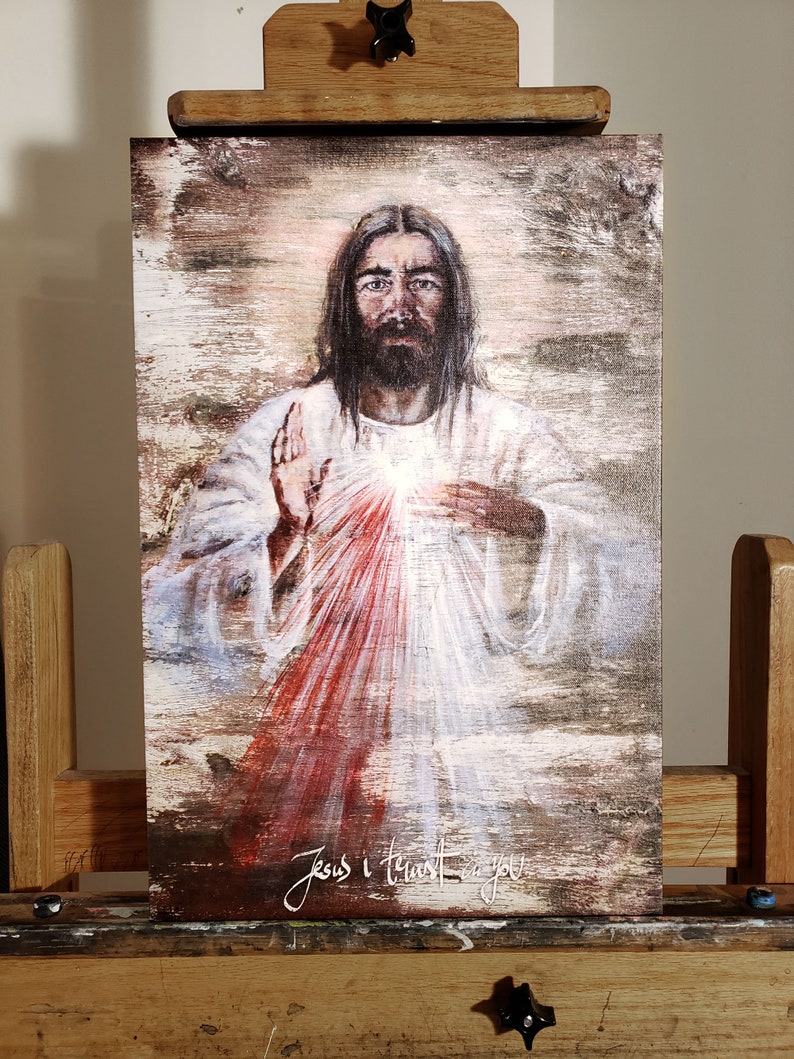 Divine Mercy, canvas gallery wrap image 2