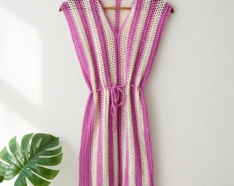 Crochet Beach Cover Up Pattern PDF | Easy Crochet Beach Dress | | 5 Sizes Included | Easy Crochet Dress Pattern