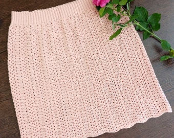 CROCHET PATTERN -Skirt, crochet skirt pattern, adjustable crochet skirt pattern for all sizes, easy crochet, beginner crochet, crochet skirt