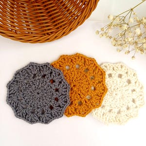 Coaster Crochet Pattern: Easy Beginner Home Decor (PDF Pattern