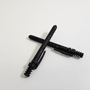 Perfeitamente fundido em uma única peça: Caneta esferográfica click impressa em 3D em uma só peça - conjunto de 2 peças - Basta clicar em caneta impressa em 3D em uma só peça - 2 canetas