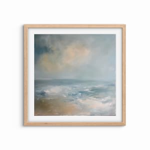Nautical Oil Painting, Seascape Painting, Beach Landscape, Coastal Decor, Vintage Print | Lake House Decor | DIY Wall Art