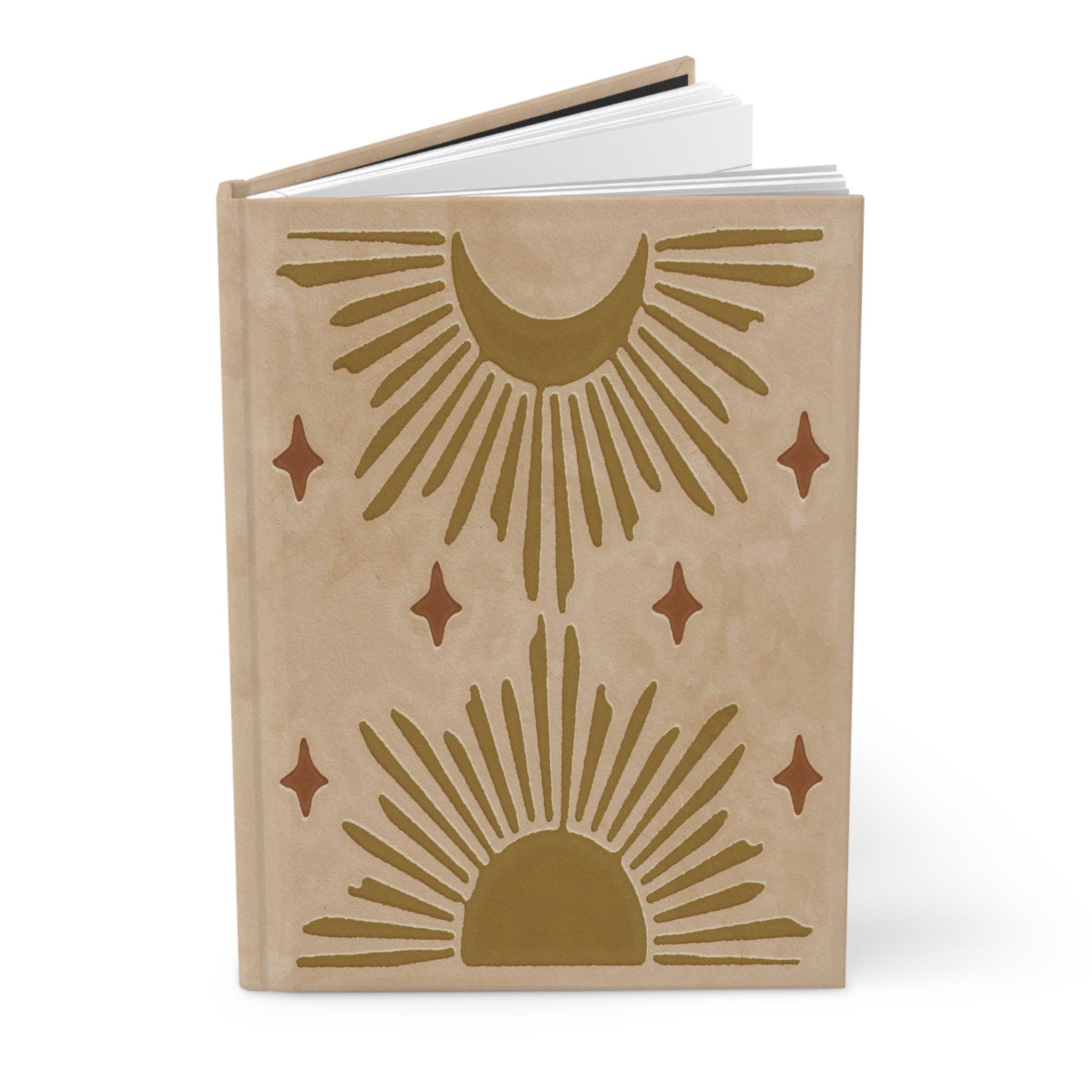 Boho Sun and Moon Hardcover Journal - Etsy
