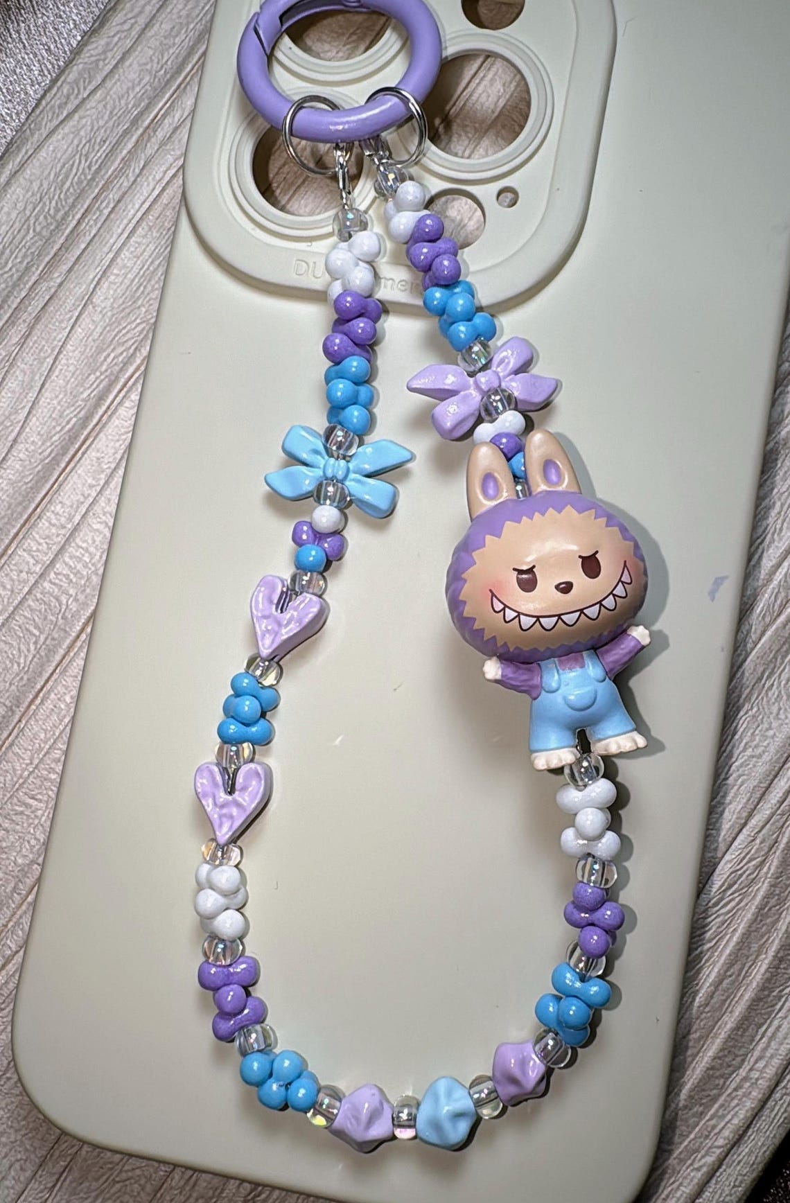 Popmart Labubu Handmade Beaded Phone Charm/keychain, the Monsters Etsy UK