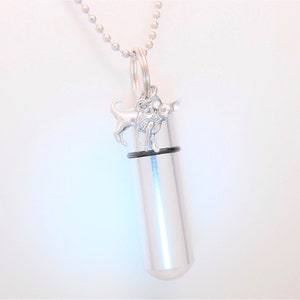 Chihuahua Cremation Urn Necklace || Chihuahua Ashes Keepsake Jewelry || Engraveable Chi Urn