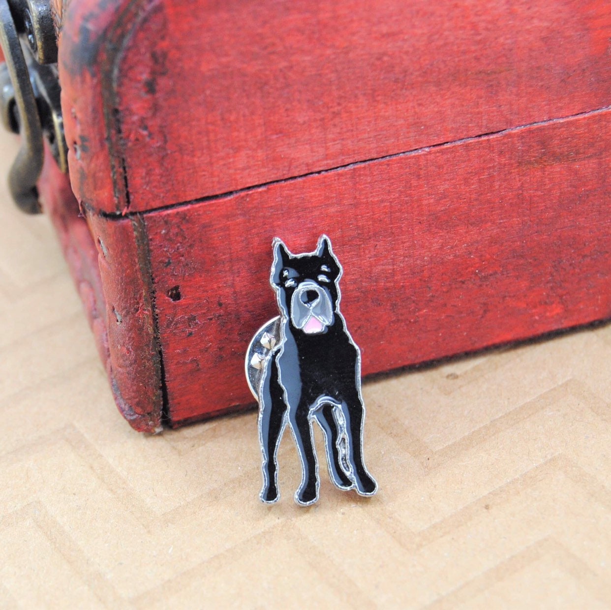 Doberman Pinscher Enamel Lapel Pin || Pet Themed Fashion Accessories ...