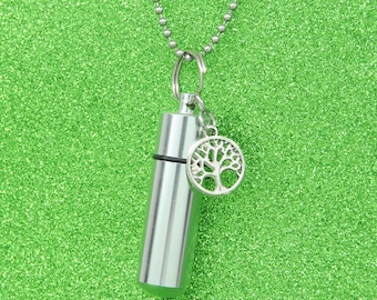 Celtic Tree of Life Cremation Urn Necklace || Ashes Keepsake Jewelry
