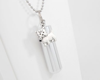 Yorkshire Terrier Ashes Holder Necklace || Engravable Yorkie Urn Jewelry