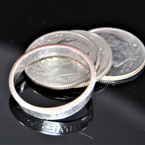 Dime Ring || Coin Jewelry || US Dime Jewelry || U Choose Size & Finish || Sealed