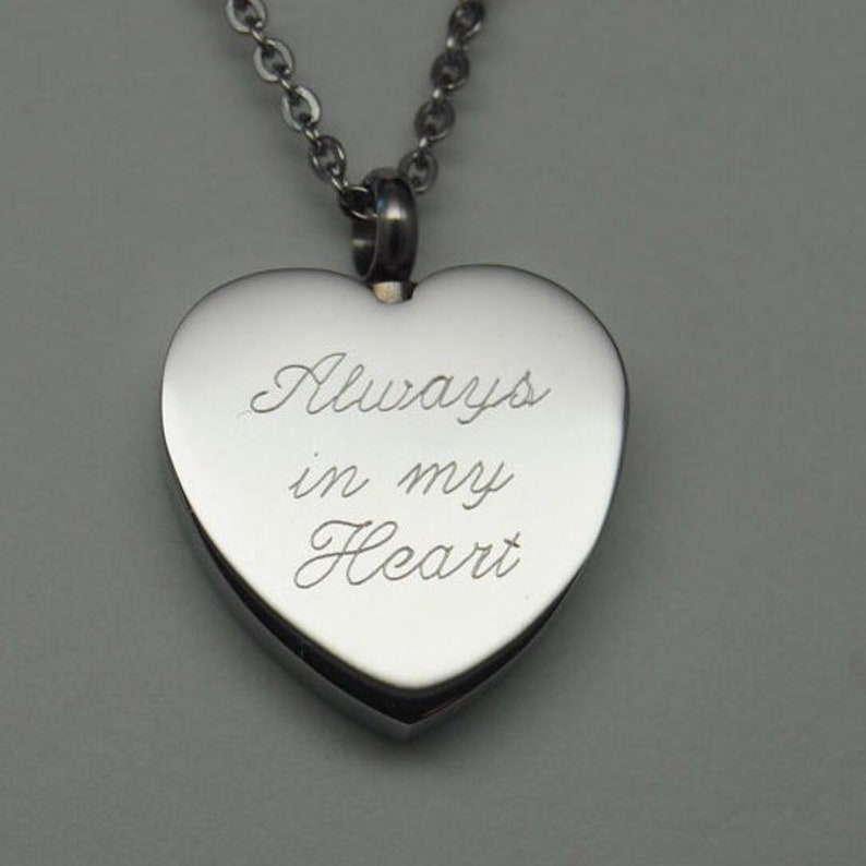 Engraveable Urn Necklace for a Mum Ashes Keepsake