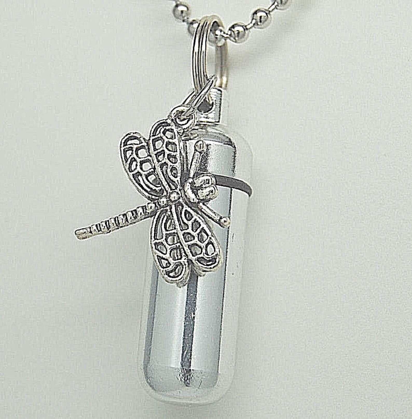 Dragonfly Cremation Urn Necklace Memorial Keepsake Etsy
