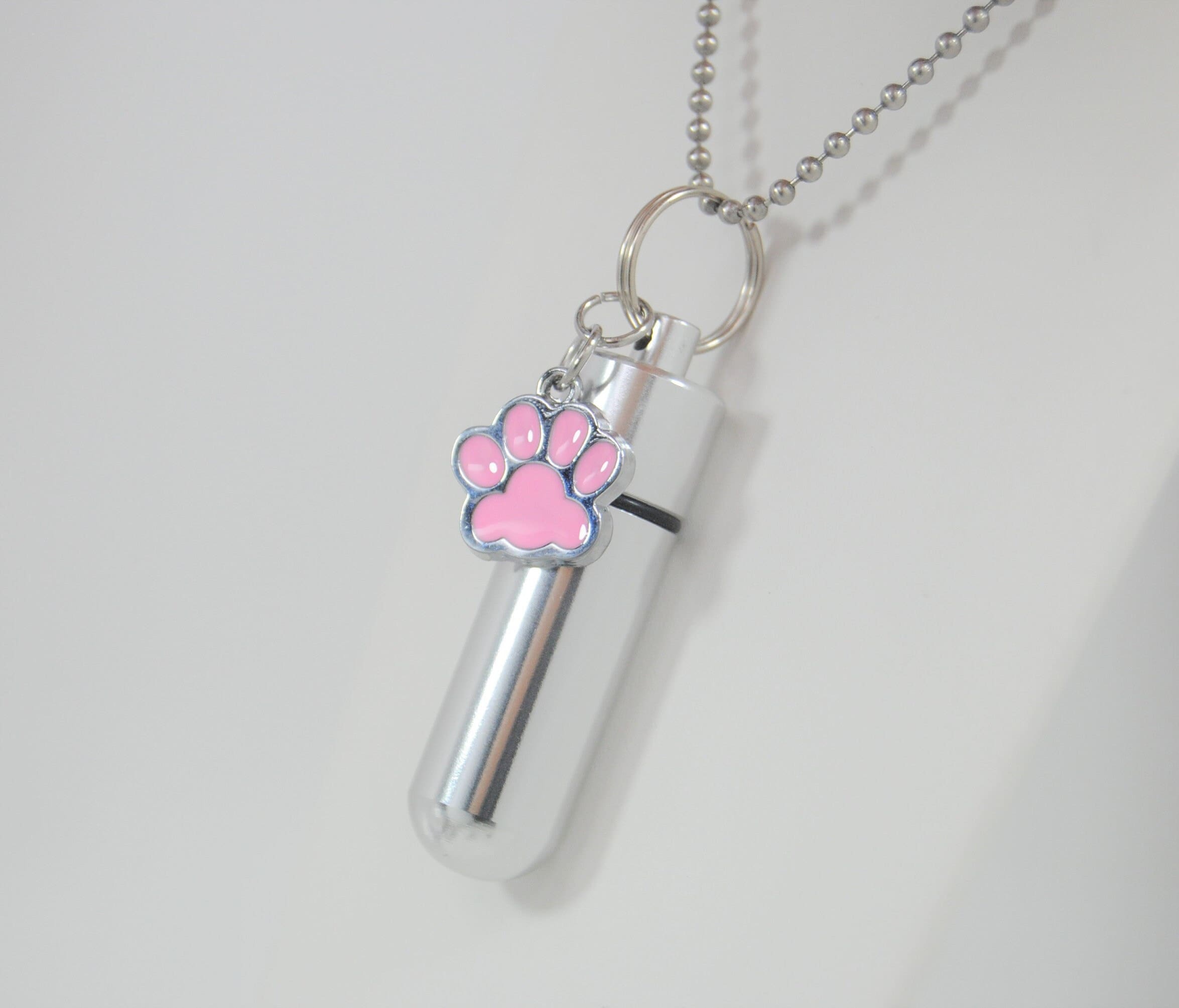 Dream Catcher Cremation Urn Necklace & Keychain - Memorial Jewelry For Ashes (Stainless Steel) - View #7