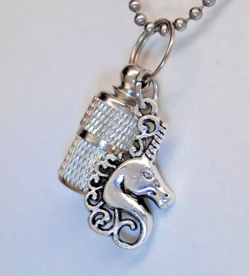 Unicorn Urn Necklace Human or Pet Ashes Keepsake Etsy
