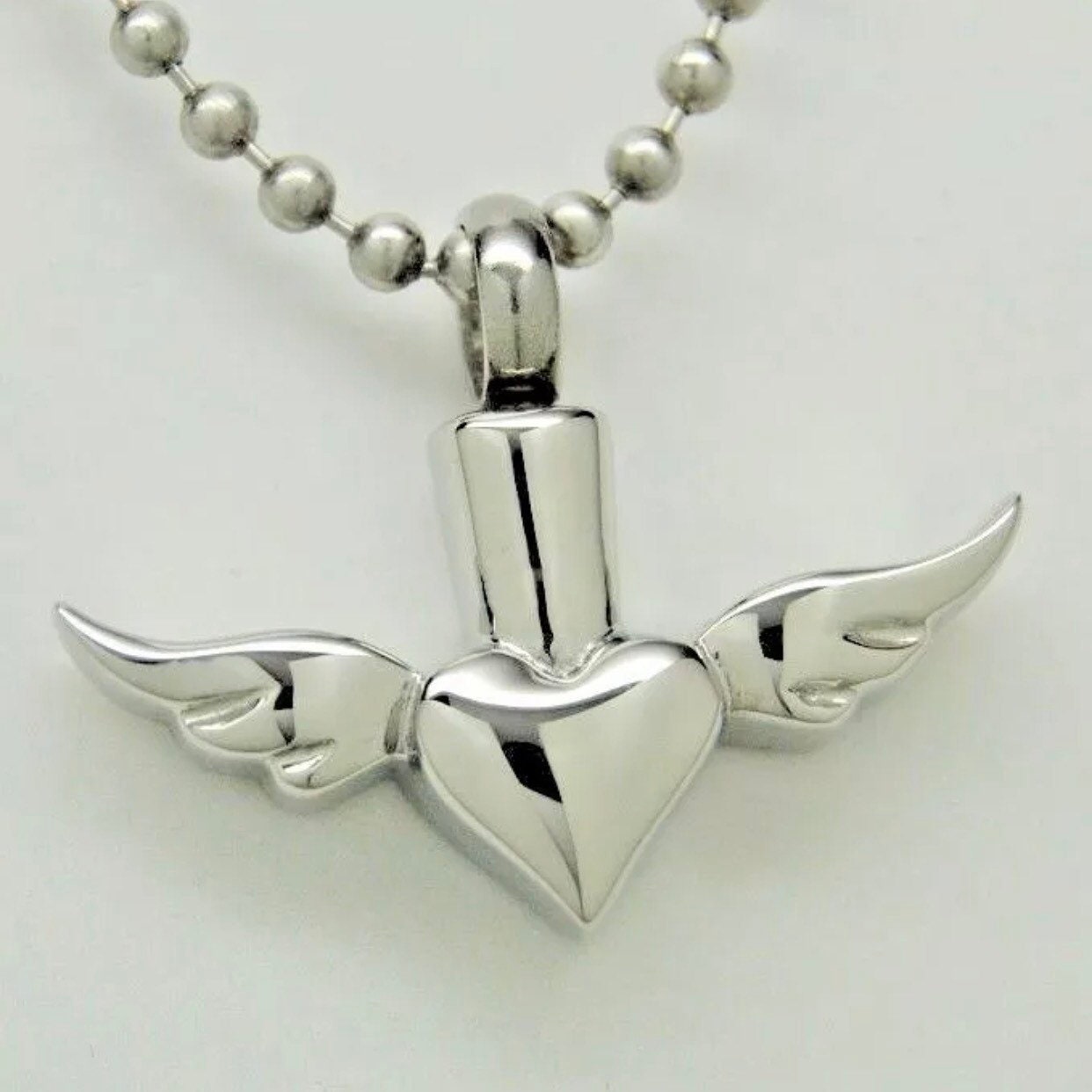 Cremation Jewelry for Ash My Husband Urn Necklace Angel Wing Birthstone Keepsake Memorial Pendant Cremation Jewelry for Ash My Husband Urn Necklace Angel Wing Birthstone Keepsake Memorial Pendant