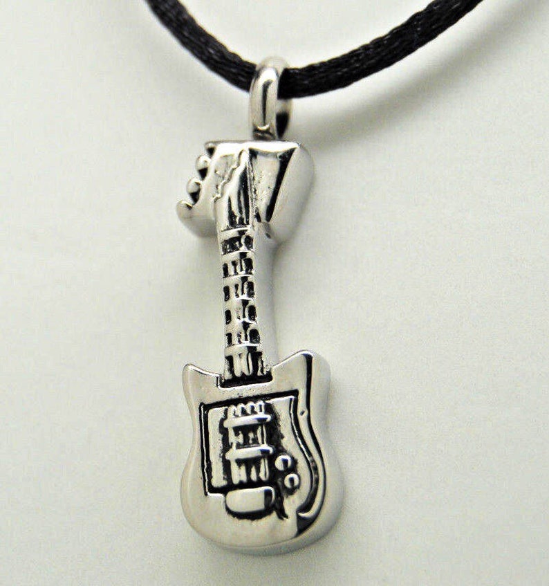 Guitar Cremation Urn Necklace Tribute to a Musician or Etsy