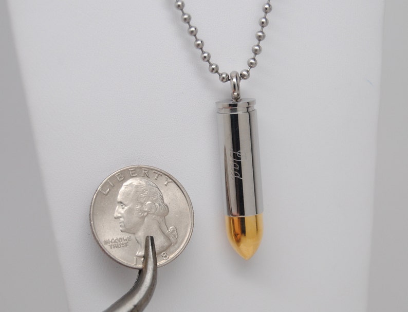 Bullet Urn Necklace Cremation Ashes Keepsake Hunter or Etsy