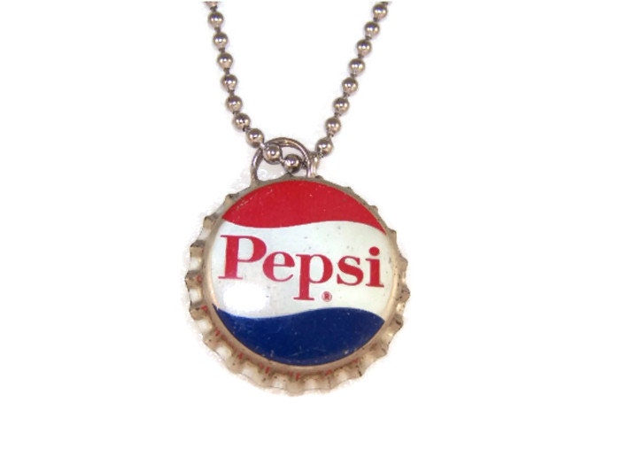 Vtg Toy Vending Prize Pepsi Cola Soda Cup Plastic Necklace Pendant 1980s NOS New 