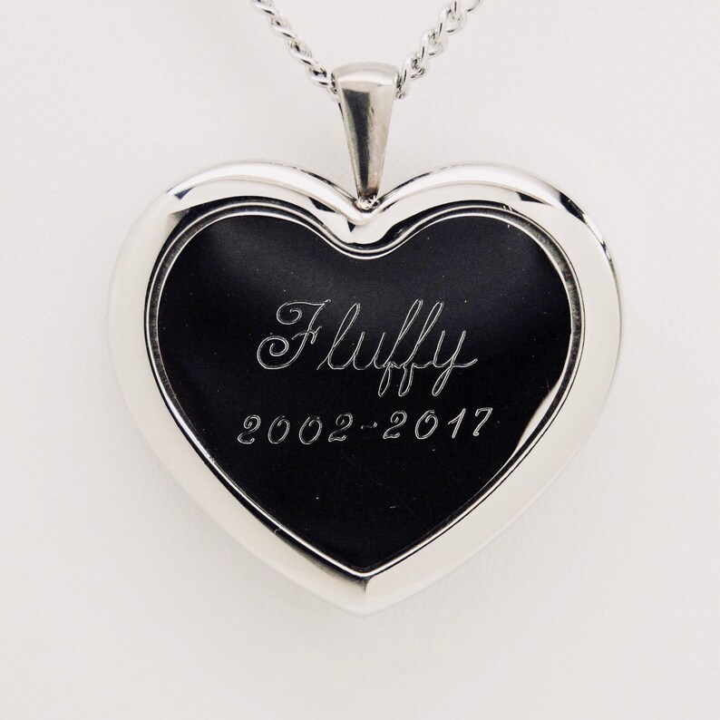 Holds Dog or Cat Ashes Engraveable Fun Paw Prints Heart Urn Necklace