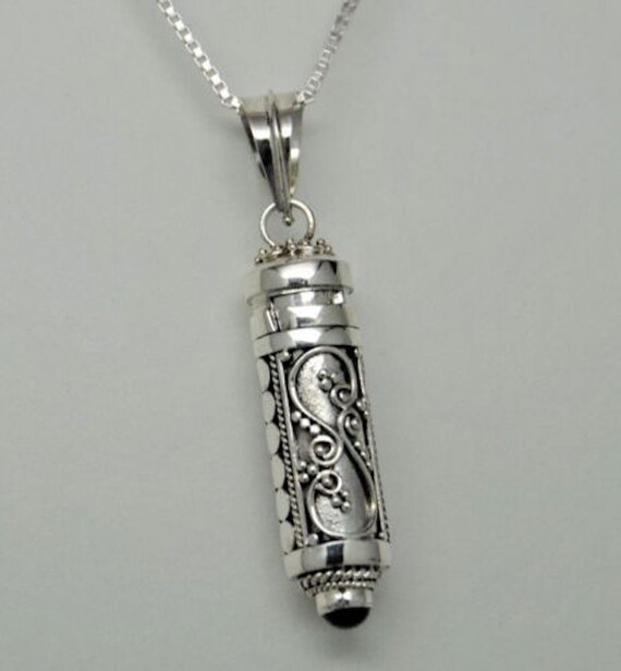 Genuine 925 Sterling Silver With Black 