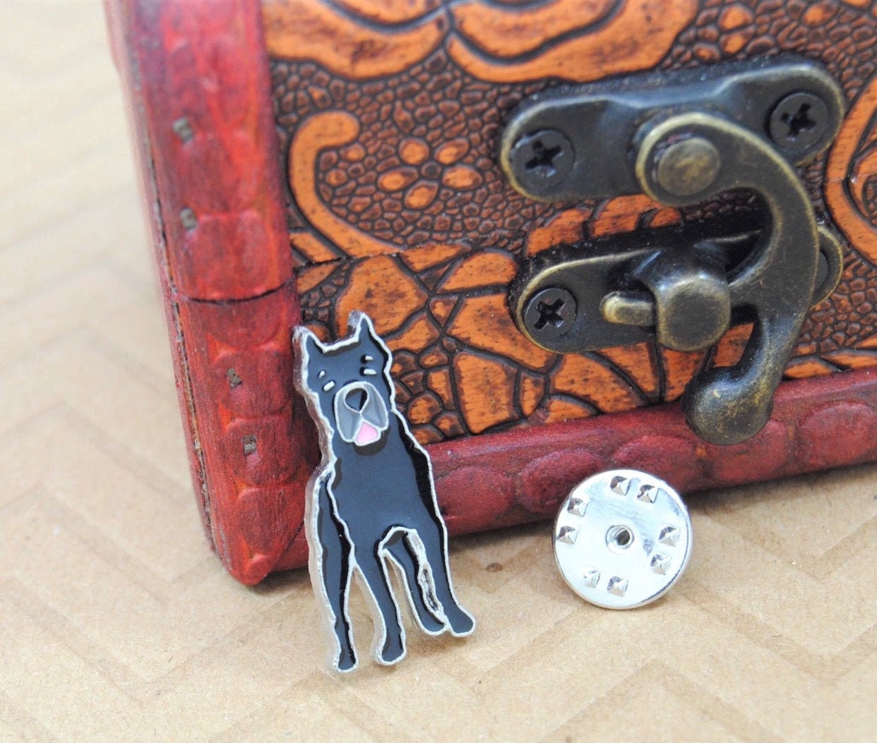Doberman Pinscher Enamel Lapel Pin || Pet Themed Fashion Accessories ...