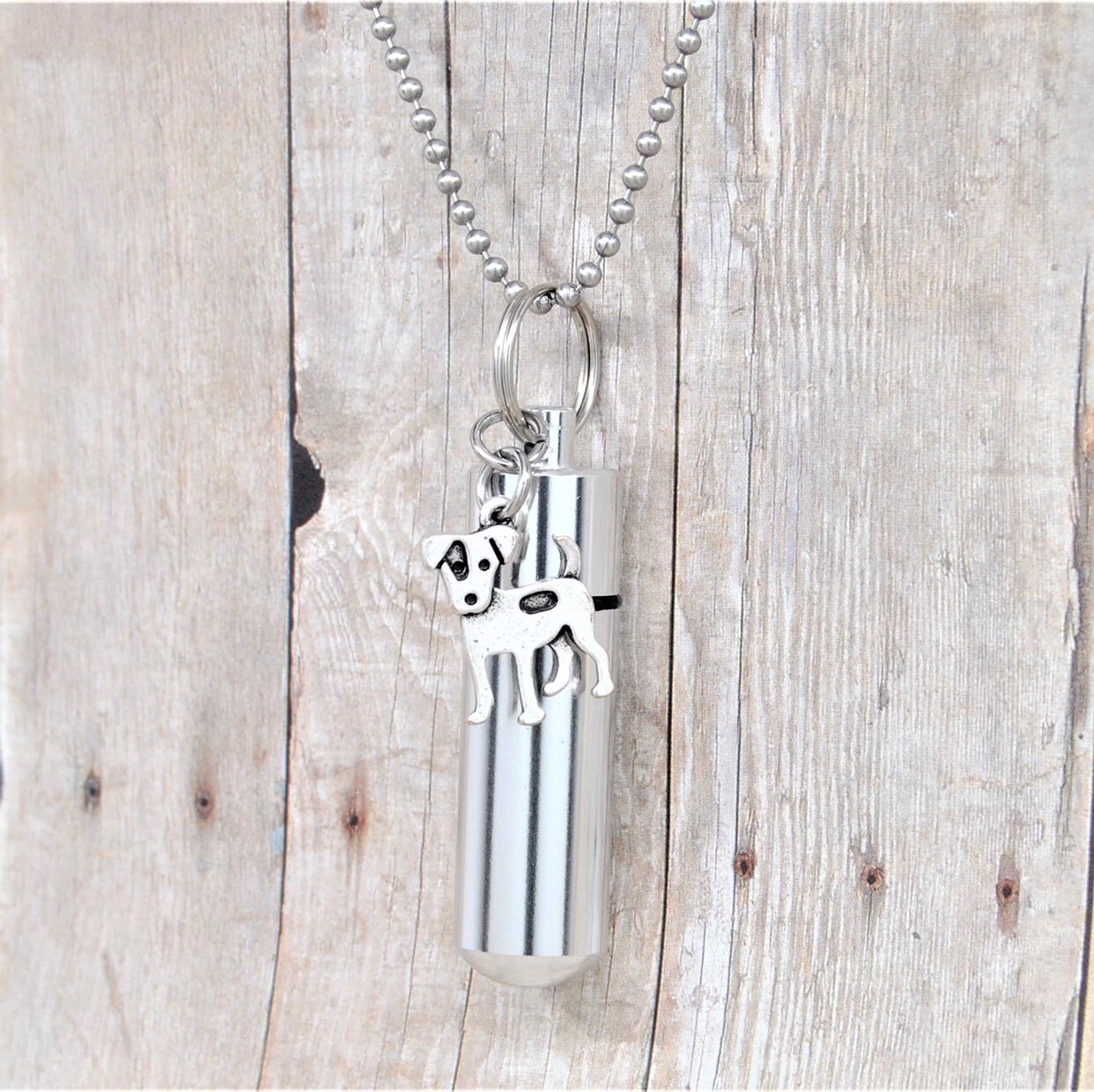 Jack Russell Memorial Necklace Ashes Keepsake Dog Urn Etsy UK